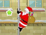 Раздача подарков - Climbing Santa