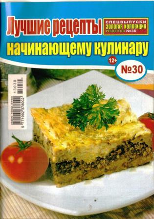 Золотая коллекция №30, 2013.  Лучшие рецепты начинающему кулинару.